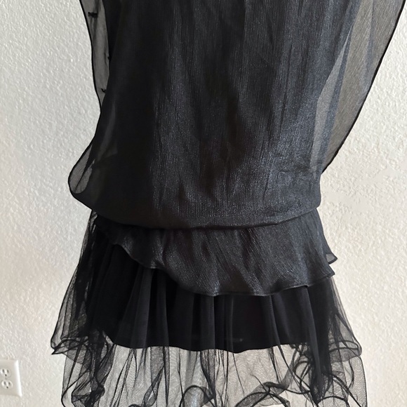 Elegant Black Blouse with Pearl Accents NWOT - Picture 7 of 10